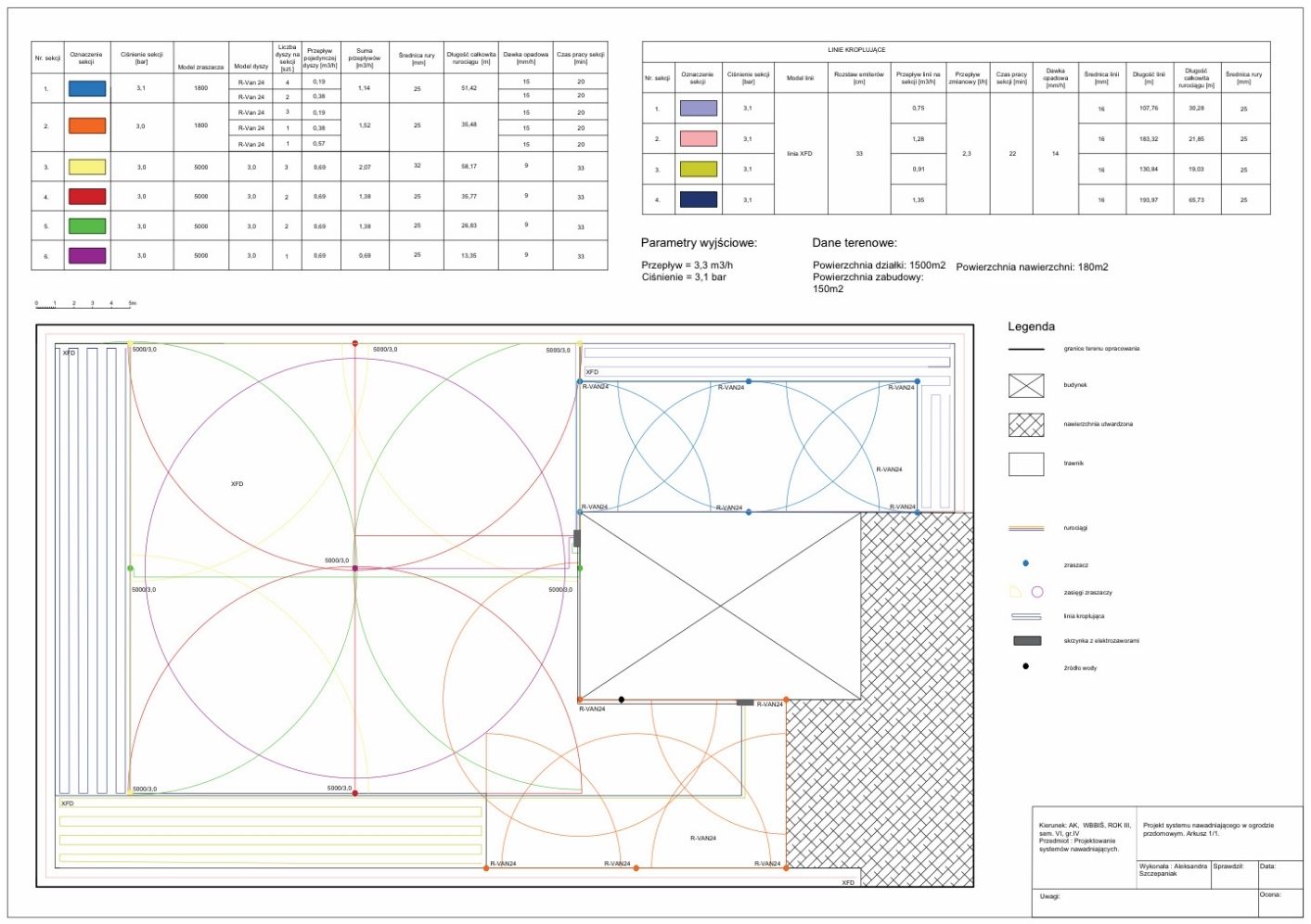 Rysunek techniczny, zestaw ćwiczeń projektowych, 1/7